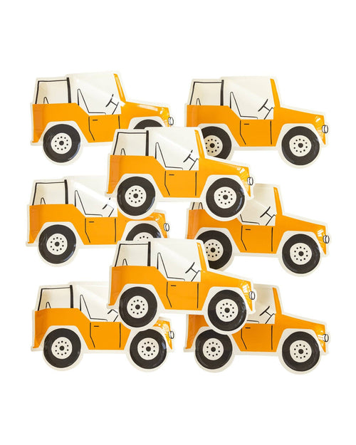Safari Jeep Shaped Paper Plates