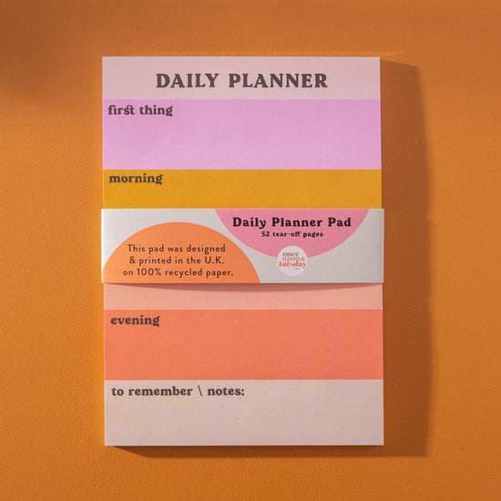 Daily Planner Notepad - Pastel Sunset