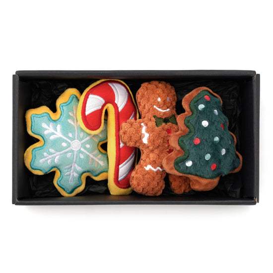 Christmas Cookies Holiday Dog Toys Gift Set