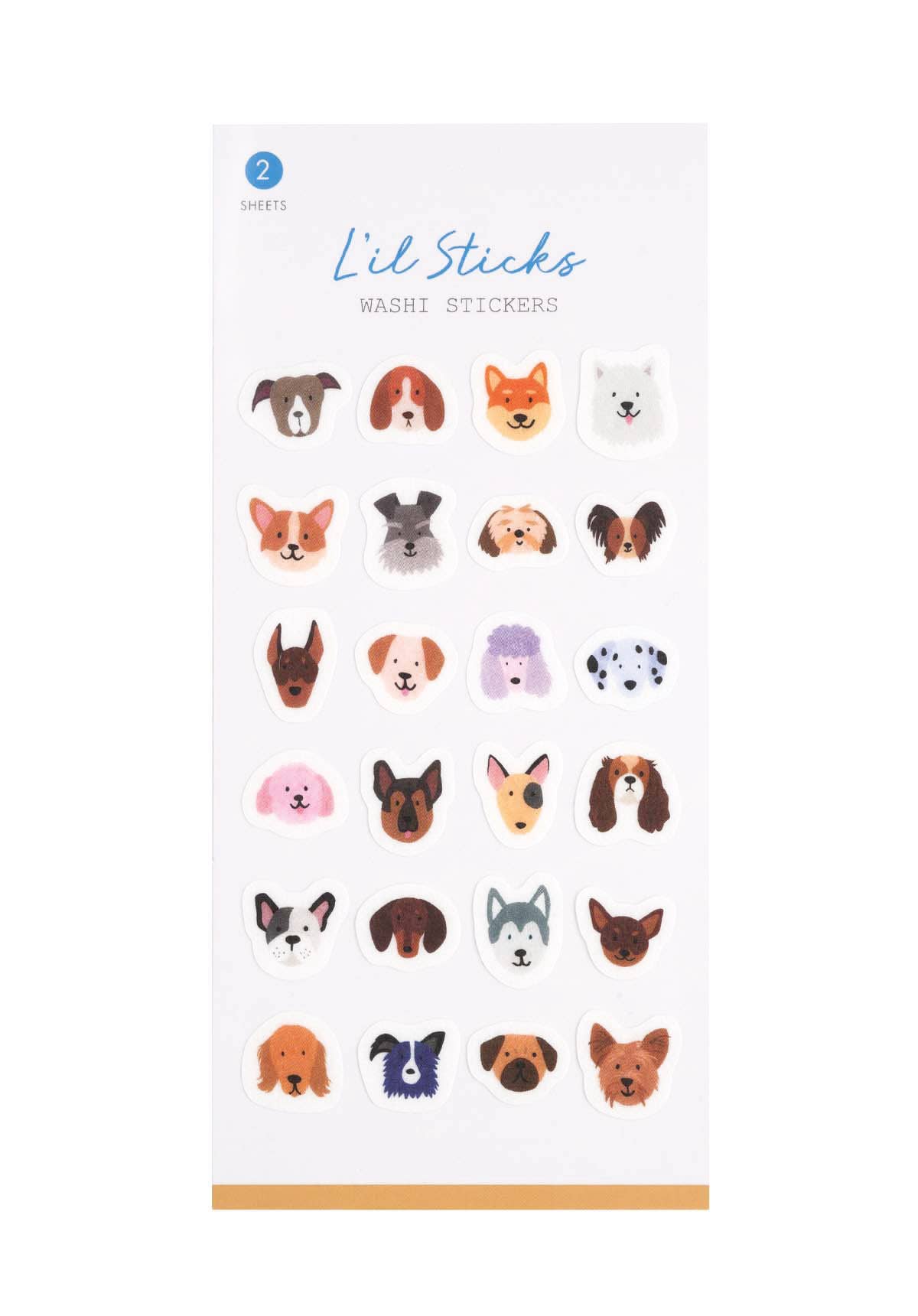 Dogs L’il Sticks Washi Sticker Set