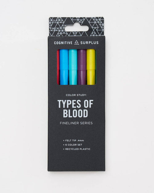 Types of Blood Fineliner Pens
