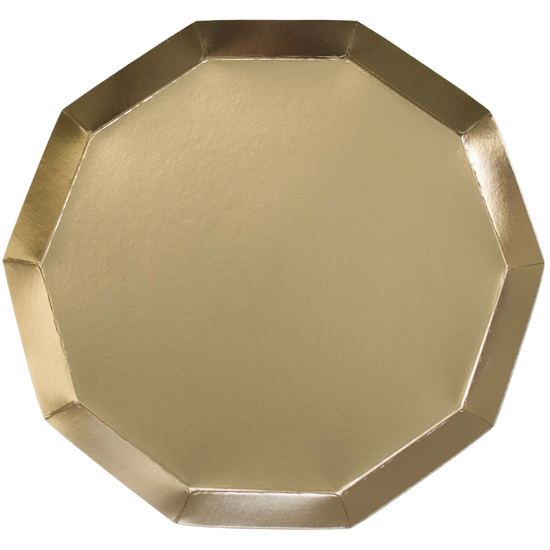 Gold Premium Dinner Plates - 8 ct.