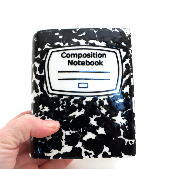 Composition Notebook Vase