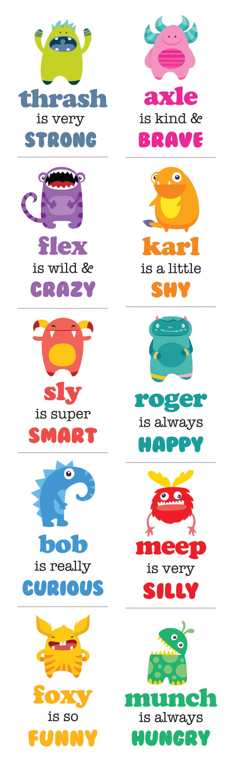MOOD MONSTER Pencil Set