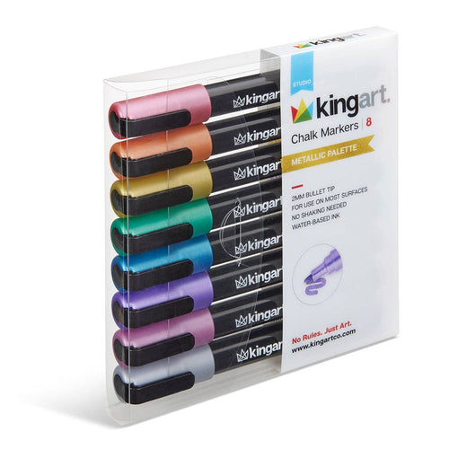 Chalk Markers – Metallic Palette, 8 Colors