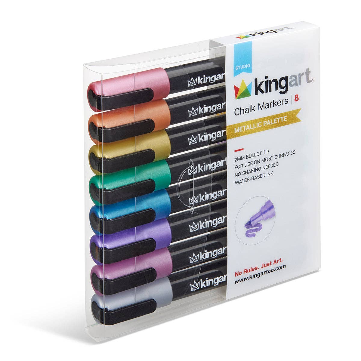 Chalk Markers – Metallic Palette, 8 Colors