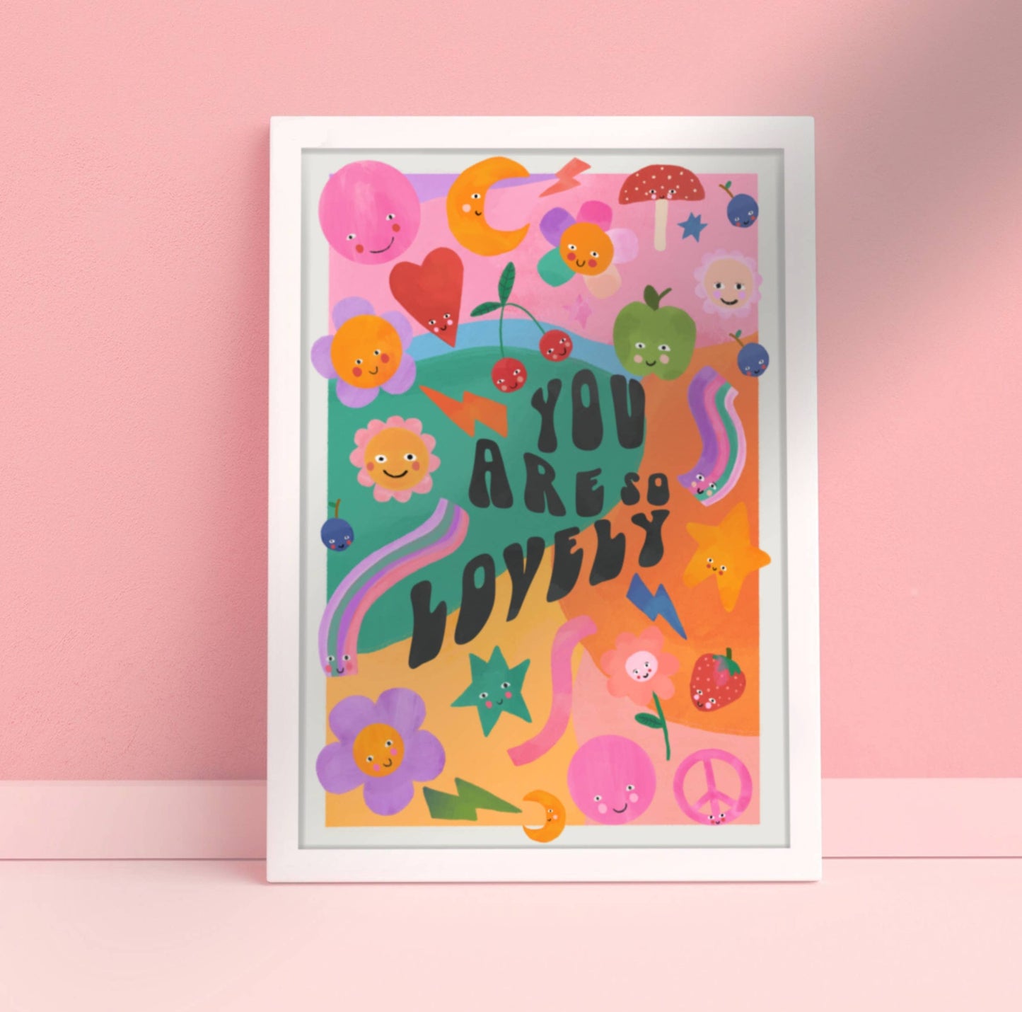 Lovely You Art Print - Small A5