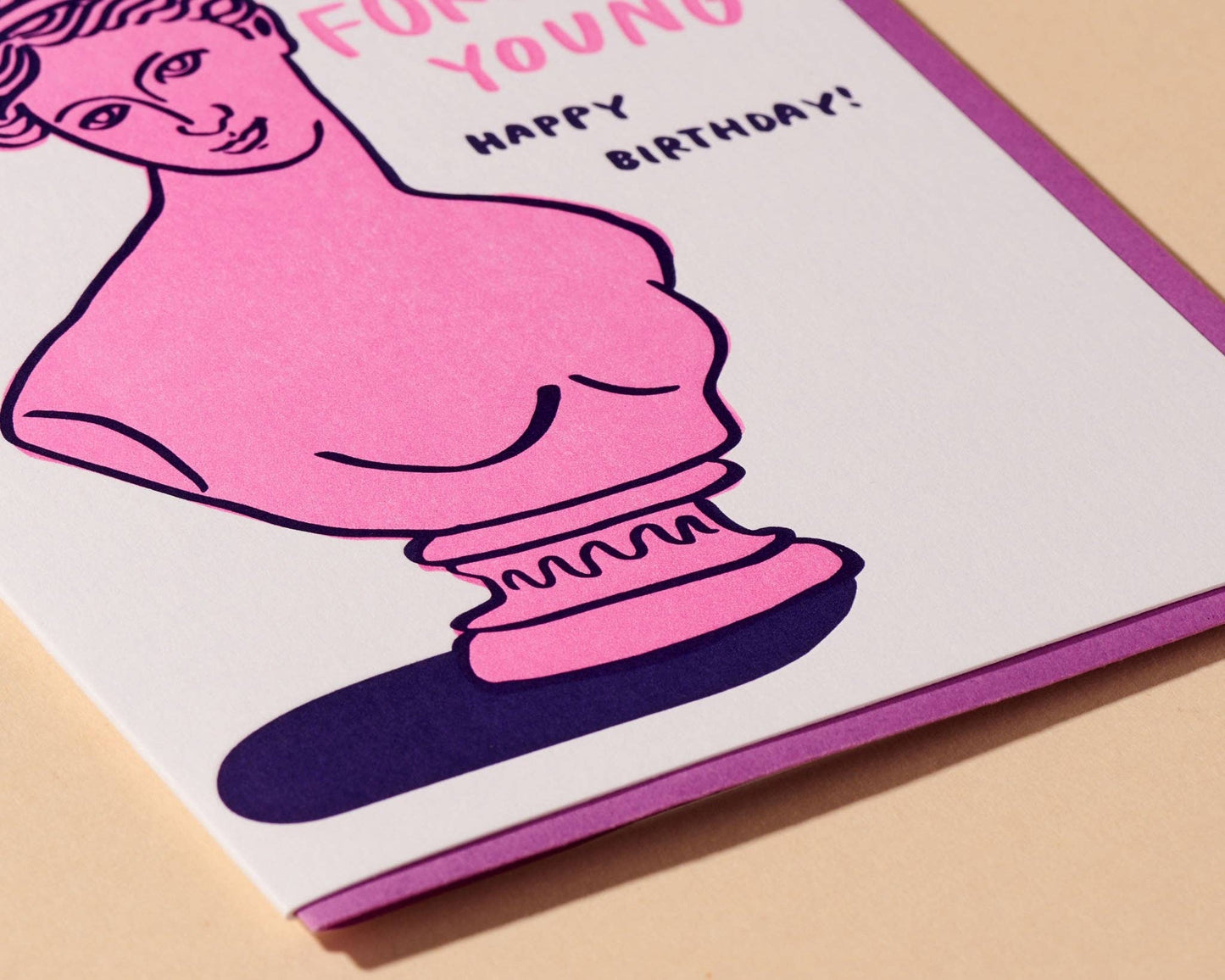 Forever Young Letterpress Birthday Card