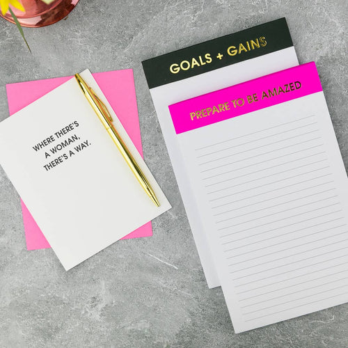 Prepare to Be Amazed - Lined Notepad - Bright Purple Magenta