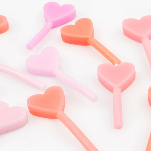Pink Heart Candles