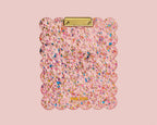 Large Scalloped Clipboard - Happy Confetti