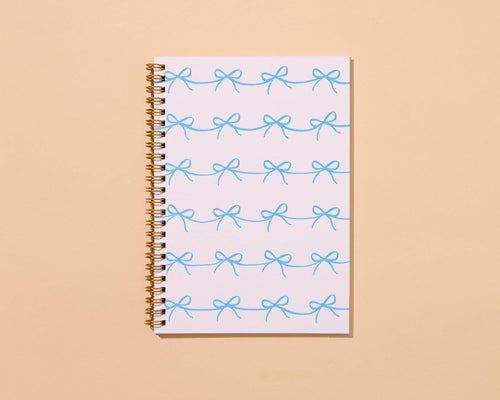 Bows Letterpress Spiral Notebook
