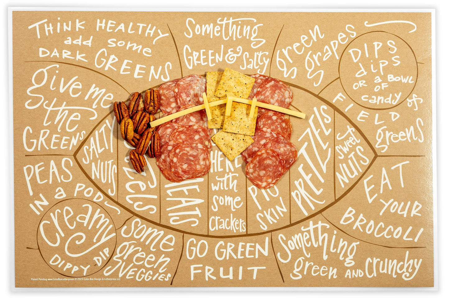 Charcuterie Cheat Sheet - Football
