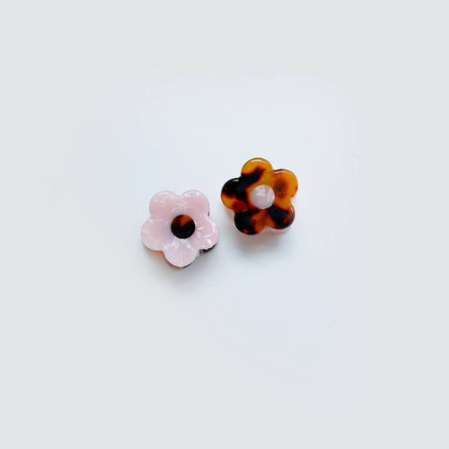 Mini Daisy Hair Clips - Set of 2