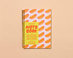Hot Dogs Letterpress Spiral Notebook