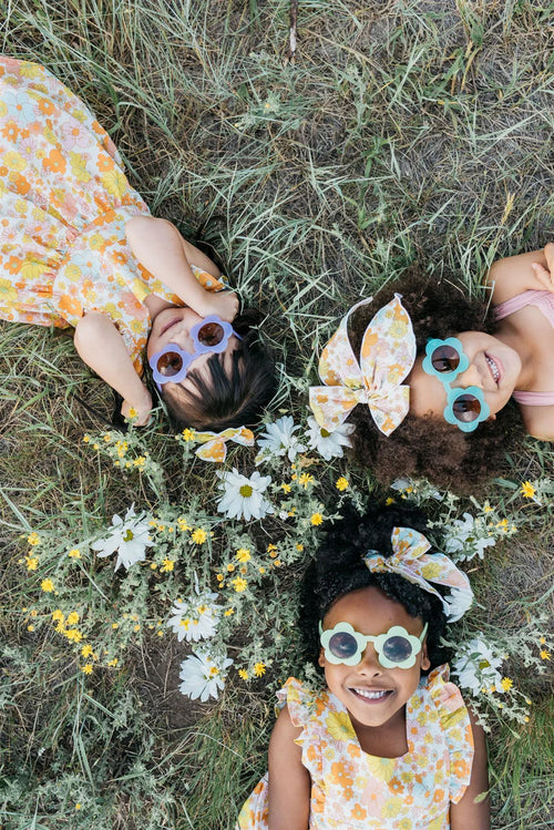 Kids Flower Sunglasses - Purple