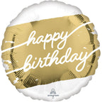 Gold Foil Happy Birthday Balloon