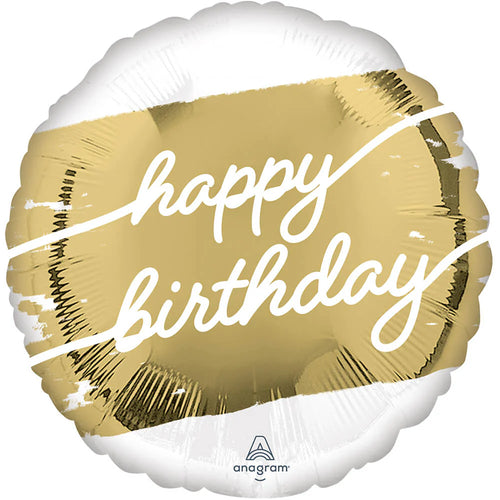 Gold Foil Happy Birthday Balloon