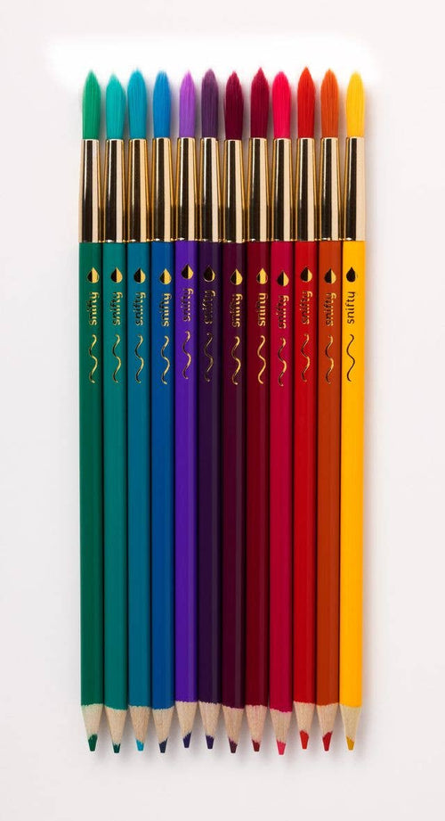 JEWEL TONES COLORBRUSH - Watercolor Pencil/Paintbrush Set