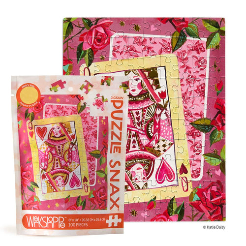 Puzzle Snax Queen Of Hearts 100 Piece