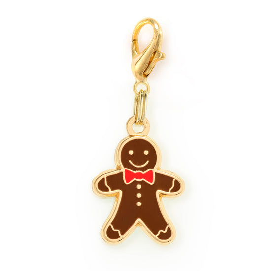 Dog Collar Charm - Gingerbread Man