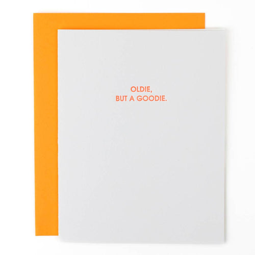 Oldie But a Goodie Letterpress Birthday Card