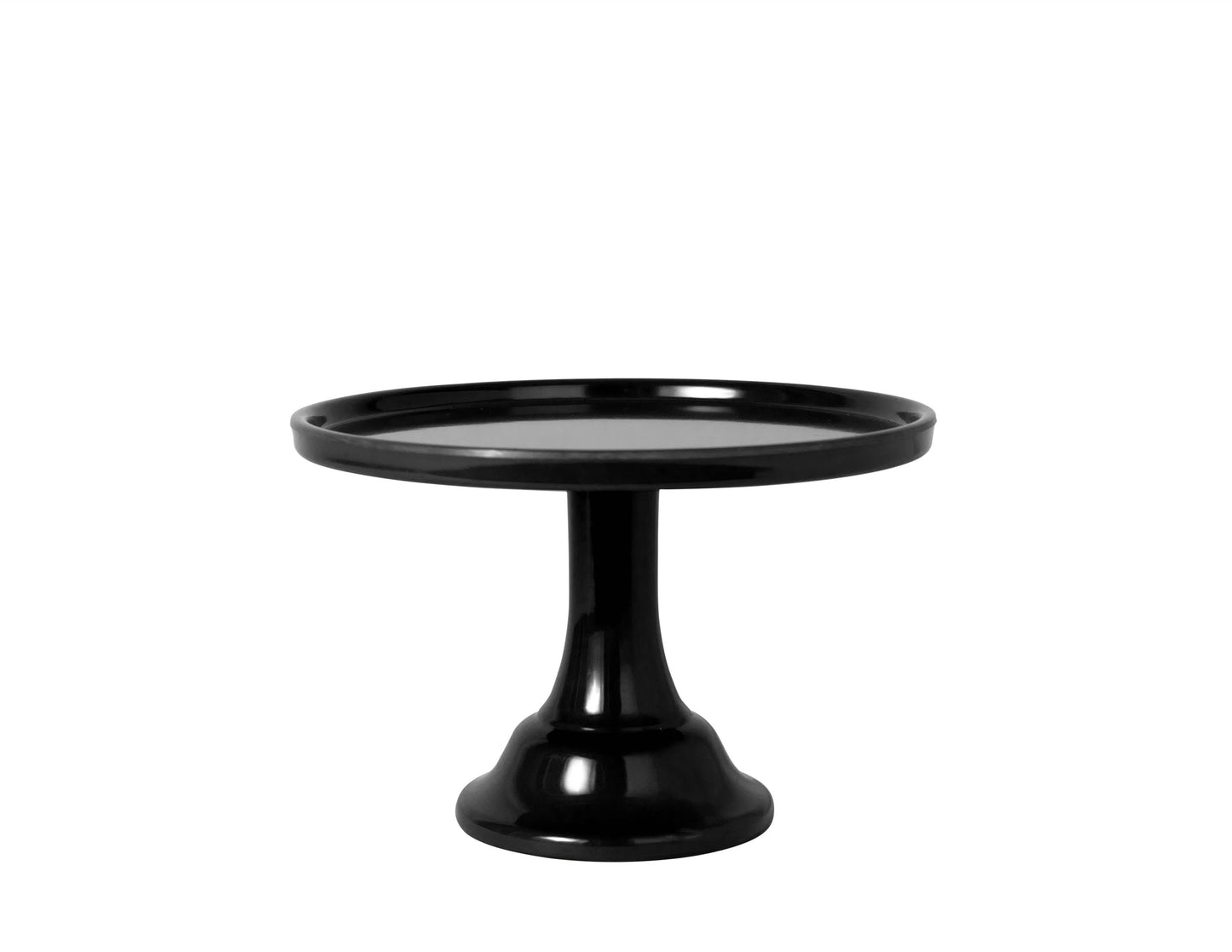 Melamine Cake Stand - Small Black