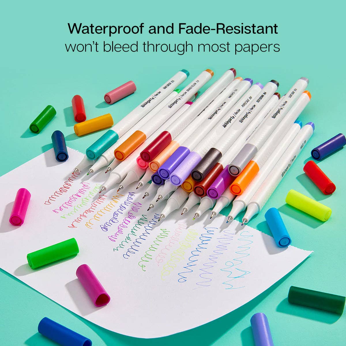 Fine Line Pens - Water-Based Ink - 24 Colors