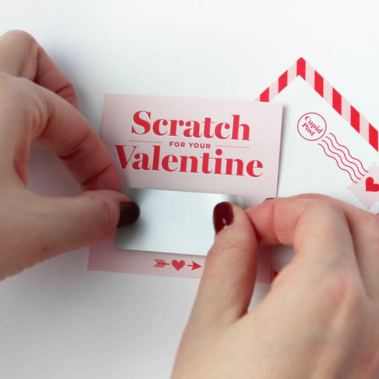 Scratch-off Valentines - Pink