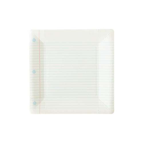 Notebook Paper Plates - 8 Ct.