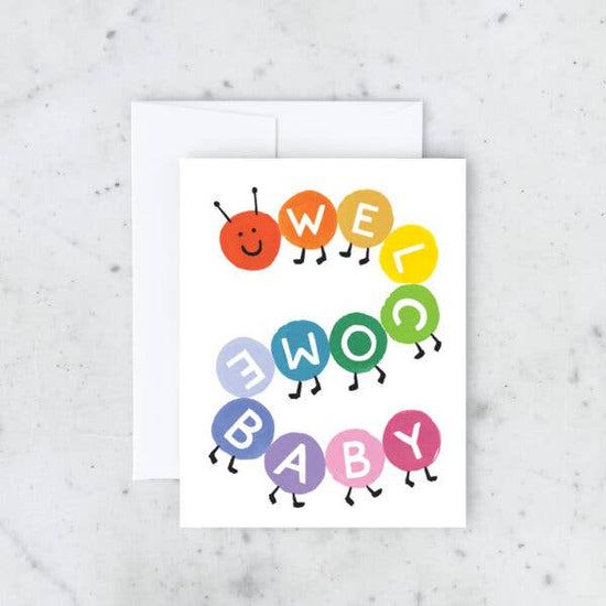 Welcome Baby Caterpillar Greeting Card