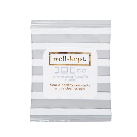 Well-Kept Screen Wipes - Gray Stripe