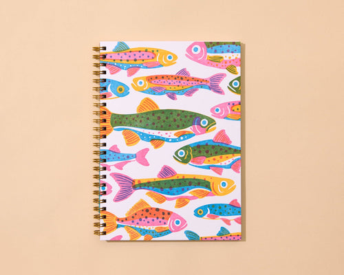 Rainbow Trout Fish Spiral Notebook