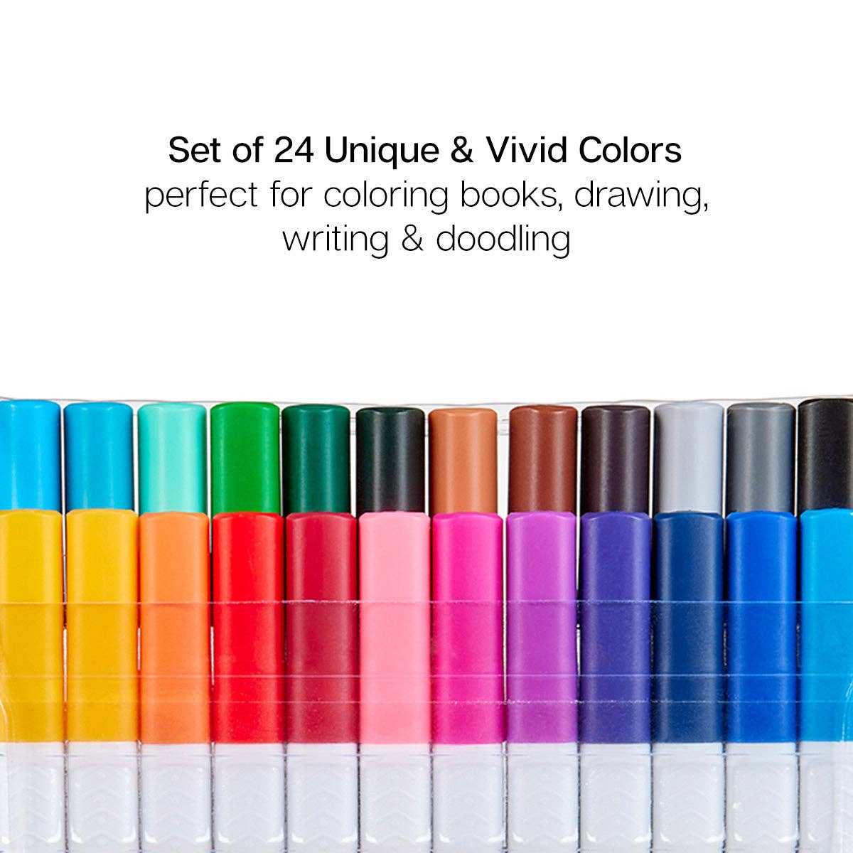 Fine Line Pens - Water-Based Ink - 24 Colors