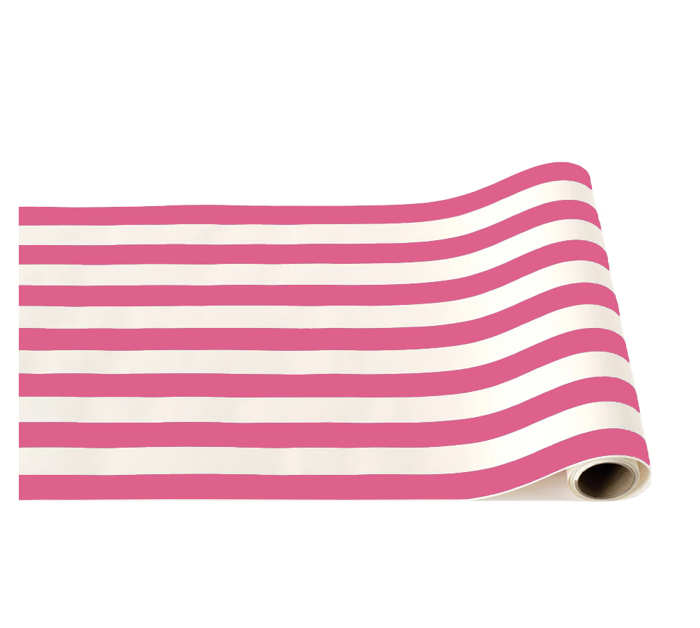 Haute Pink Signature Stripe Table Runner