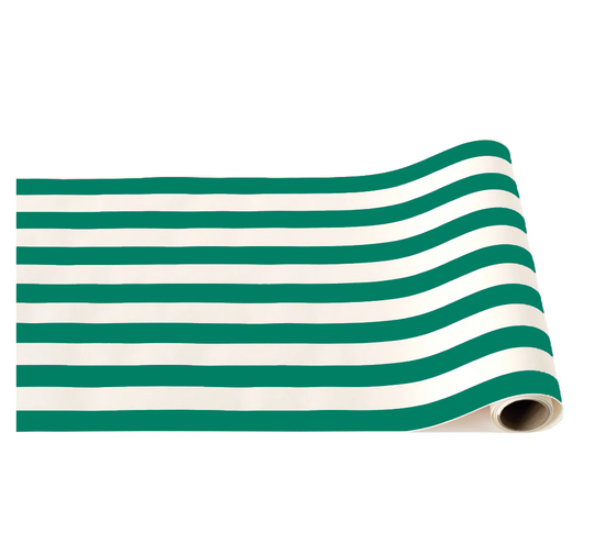 Emerald Green Signature Stripe Table Runner
