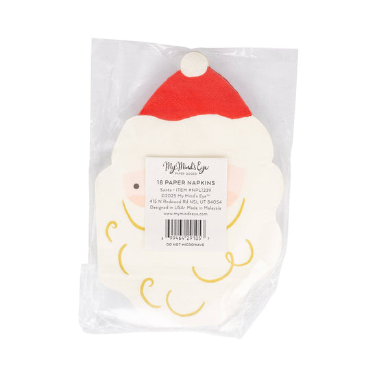 Santa Shaped Dinner Napkins