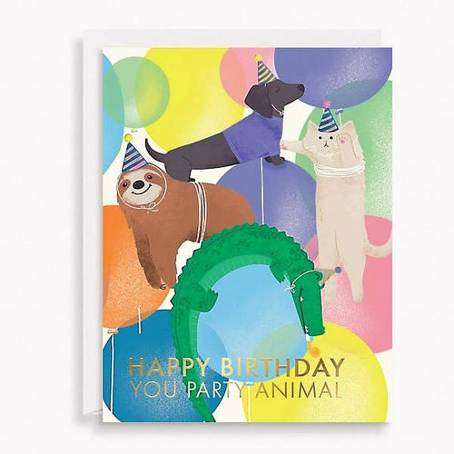 Party Animals Birthday Card