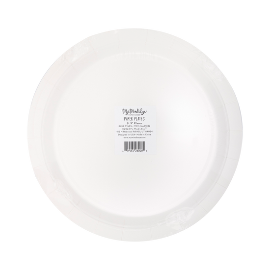 Blue Stars Paper Plates - 8 ct.