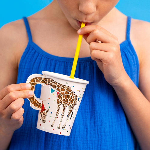 Safari Animal Paper Cups - 8 Pack