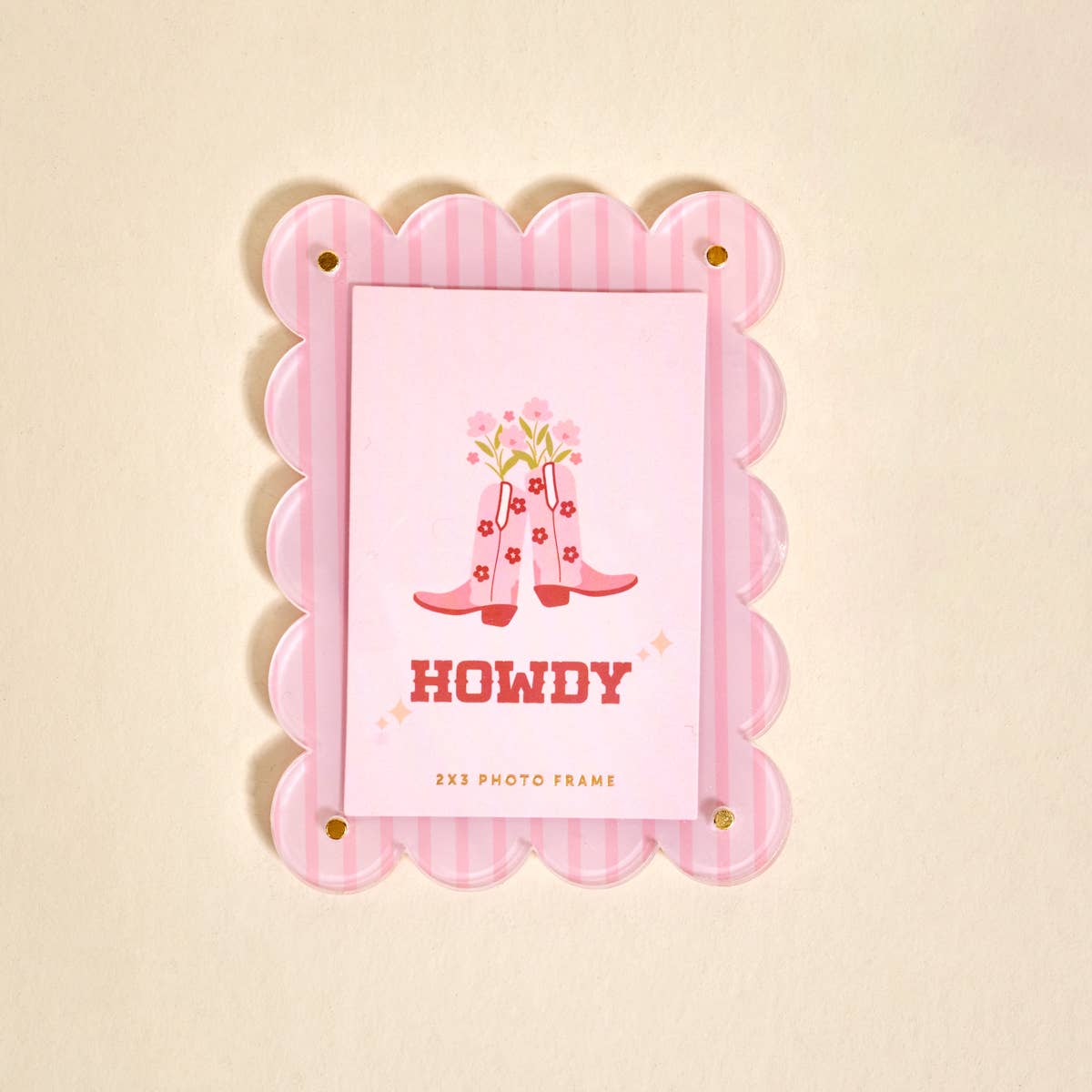 Mini Acrylic Picture Frame Magnet – Cowgirl Boots