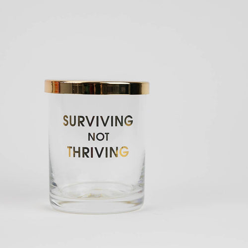 Surviving Not Thriving Match Set + Rocks Glass Duo