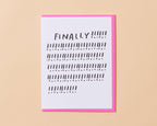 Finally! Congrats Letterpress Card