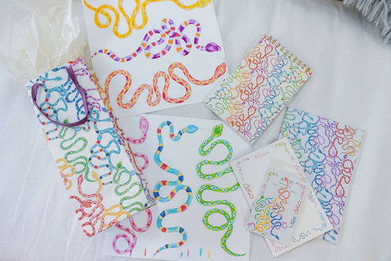 Colorful Snakes Notepad