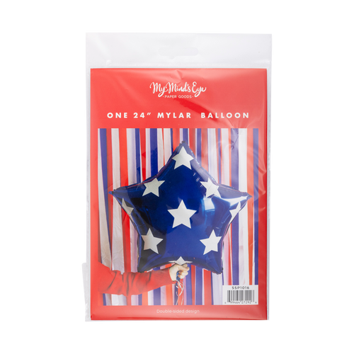 Blue Star Shaped Foil Balloon
