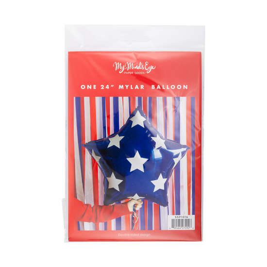 Blue Star Shaped Foil Balloon