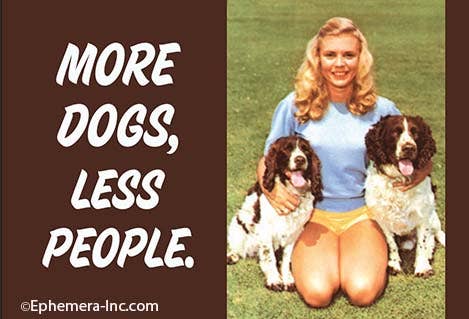 MAGNET: More dogs, less people