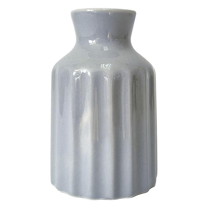 Ceramic Fluted Bud Vase