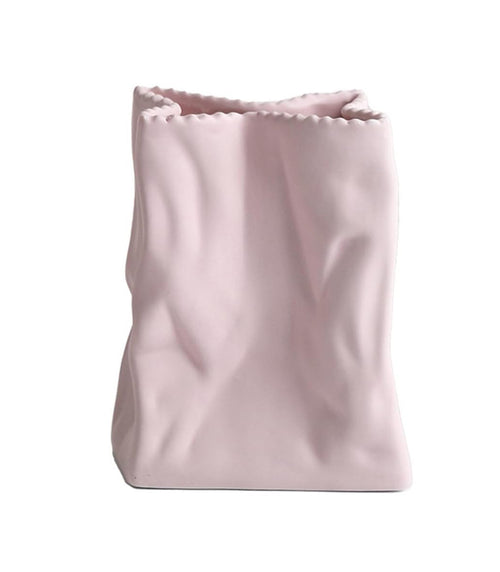 Ceramic Paper Bag Vase