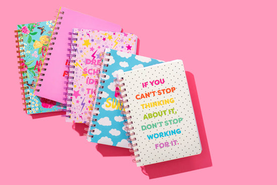Spiral Notebook - "...Don't Stop Working For It" - 200 Pages
